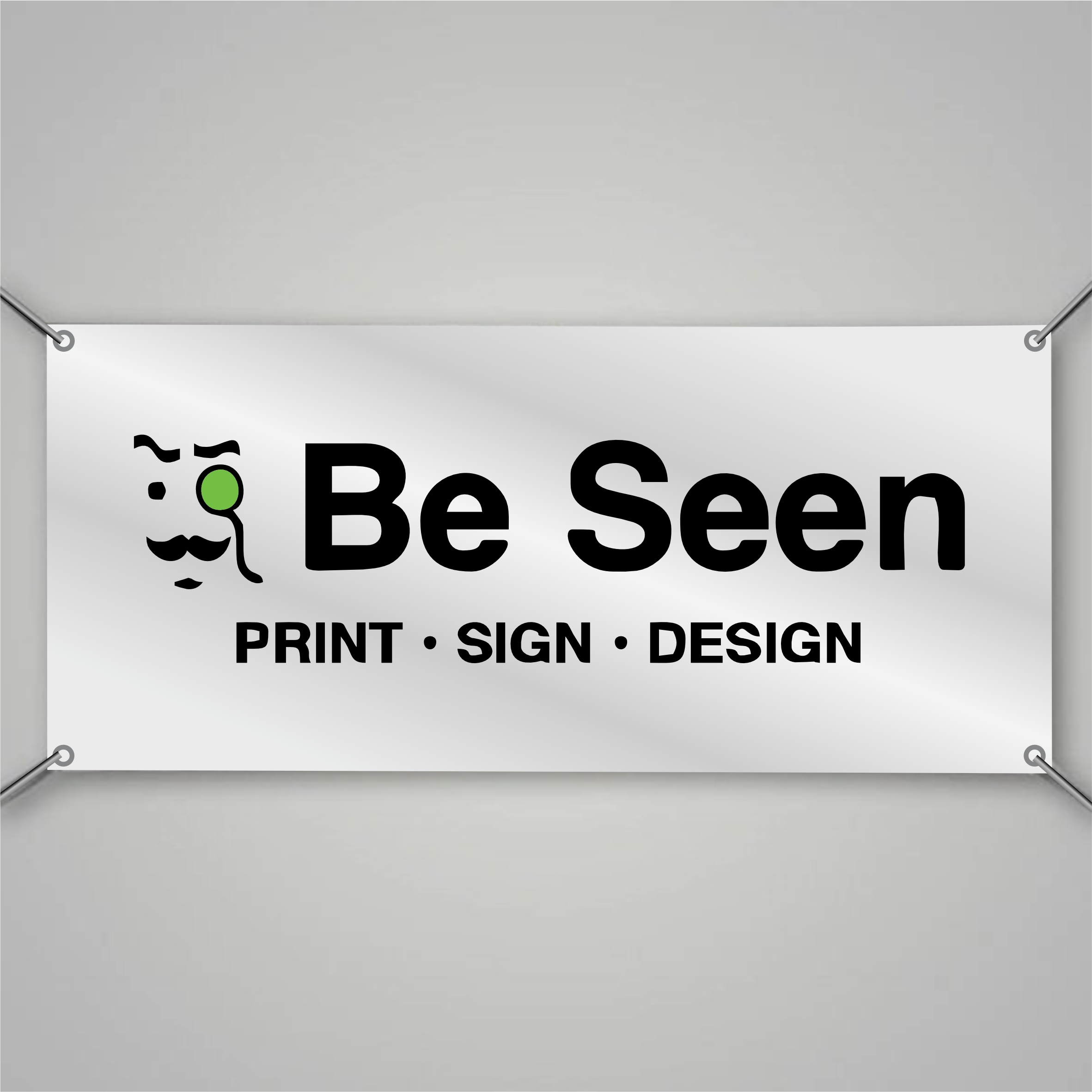 Weather-resistant vinyl banner with grommets for outdoor real estate advertising and events